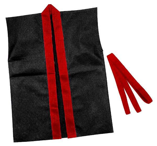 ARTEC アーテック 運動会・発表会・イベント ハッピ カラー不織布ハッピ子供用袖無 J黒（赤襟 商品番号 4105 お取り寄せ 4521718041056