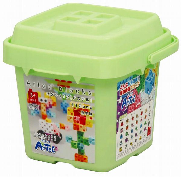 ARTEC アーテック 知育ブロック Artecブロック Artecブロック バケツ112【パステル】 商品番号 76539 お取り寄せ 4521718765396