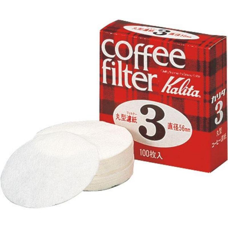 カリタ Kalita コーヒーフィルター #3 丸型濾紙 56mm 100枚入 21005 -お取り寄せ品-【北海道沖縄離島は配送不可】