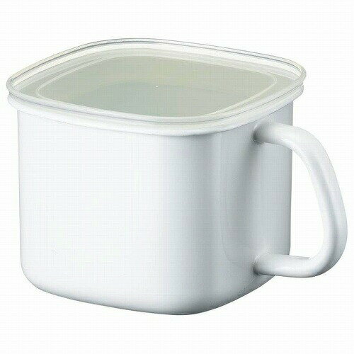 富士ホーロー 保存容器 角型 みそポット N-KP -お取り寄せ品-【北海道沖縄離島は配送不可】