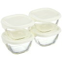 HARIO(ハリオ) 耐熱ミニ角小鉢4個セット 110ml ホワイト MKK-2012-OW -お取り寄せ品-(3)