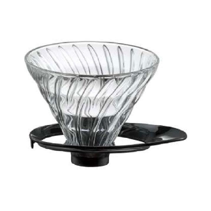 HARIO ハリオ V60 耐熱ガラス透過ドリッパー 02 VDGR-02-B ブラック -お取り寄せ品-【北海道沖縄離島は..