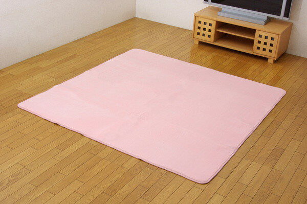 Cotton, Indian Cotton - イケヒコ 水分をはじく 撥水加工カーペット 「撥水リラCE」 ピンク 130×185cm シンプル ピンク 3948309【代引き不可】【北海道沖縄離島は配送不可】-お取り寄せ品-