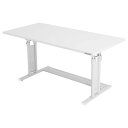 Bauhutte バウヒュッテ PCデスク 昇降式 つや消し塗装 マットホワイト 幅120cm×奥行55cm BHD-1200M-WH 【代引・日時指定・キャンセル不可・北海道沖縄離島配送不可】-メーカー直送-