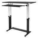 Bauhutte バウヒュッテ 昇降式 スタンディングデスク 幅120cm×奥行45cm BHD-1200H つや消し塗装 マットブラック 【代引・日時指定・キャンセル不可・北海道沖縄離島配送不可】-メーカー直送-