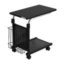 Bauhutte バウヒュッテ 昇降式サイドテーブル BHT-500-BKマットブラック 【代引・日時指定・キャンセル不可・北海道沖縄離島配送不可】-メーカー直...