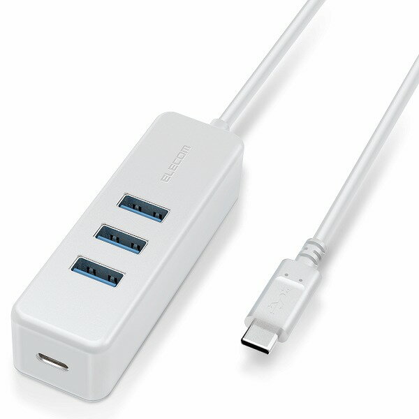 ELECOM GR U3HC-T431P5WH USB Type C nu USB3.1(Gen1) USB-AX3|[g USB Power DeliveryΉType-C1|[g P[u30cm zCgyLZsEkCꗣzsz -񂹕i-