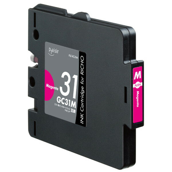 プレジール plaisir PLE-RC31M [ リコー GC31M 互換インクカートリッジ マゼンタ ] 【キャンセル不可・北海道沖縄離島配送不可】 -お取り寄せ品-