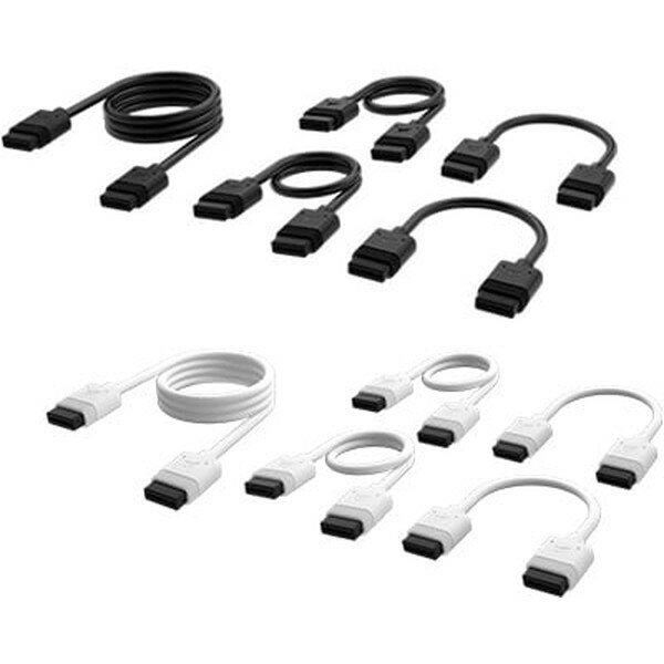 Corsair コルセア ファン用ケーブル(iCUE Link) CORSAIR iCUE LINK Cable Kit with Straight connectors, White CL-9011126-WW【キャンセル不可・北海道沖縄離島配送不可】 -お取り寄せ- 0840006670476-ds