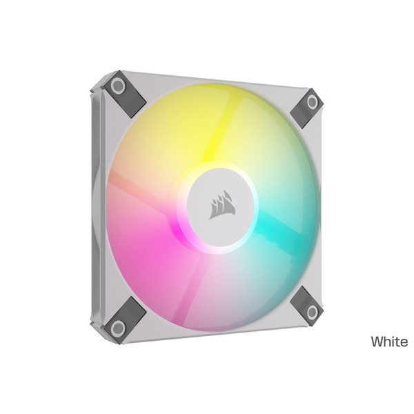 Corsair コルセア ケースファン CORSAIR AF120 RGB SLIM WHITE Dual Pack with Lighting Node CORE CO-9050165-WW【キャンセル不可・北海道沖縄離島配送不可】 -お取り寄せ- 0840006693772-ds