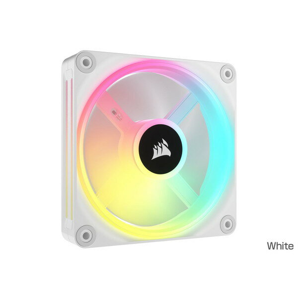 Corsair コルセア ケースファン(iCUE Link) iCUE LINK QX120 RGB WHITE, 120mm Magnetic Dome RGB Fan,..