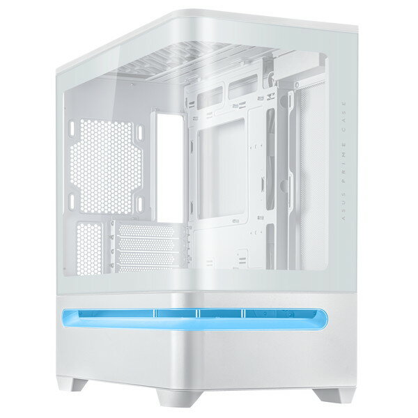 ASUS Prime AP202 PCケース PRIME AP202 TG WHITE ドライブベイ:2x2.5インチ/3.5インチ CPUクーラーの最大高さ:175mm 寸法:441x236x460mm 拡張スロット4【キャンセル不可・北海道沖縄離島配送不可】 0199291006546-ds