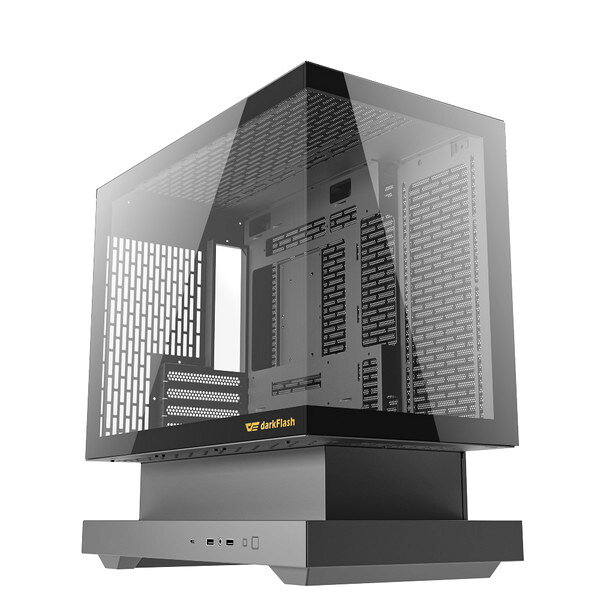 darkFlash PCケース ATX F1-BLACK 電源ユニット底部区画分離 グラフィックボード直下フレッシュエアー吸気 最長350mm対応【キャンセル不可・北海道沖縄離島配送不可】 -お取り寄せ- 4711527006012-ds