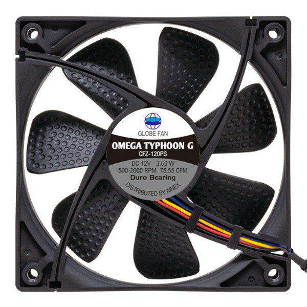 Ainex ͥå OMEGA TYPHOON G 120mm PWM CFZ-120PSڥ󥻥Բġ̳ƻΥԲġ -- 4562412837453-ds