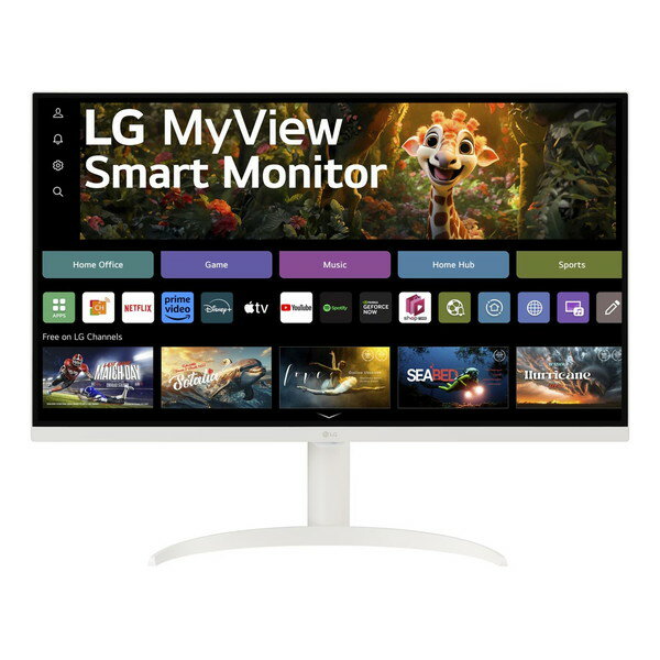 PCモニター 液晶ディスプレイ LGエレクトロニクス LG Electronics MyView Smart Monitor 32SR75U-W 31.5型 ワイド 解像度 4K 3840x2160 VAパネル 表面処理 ノングレア 非光沢 入力端子 HDMIx2/USB Type-Cx1 4989027027336-ds