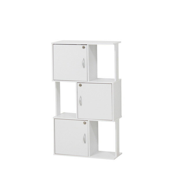 クロシオ ラック 鍵付き3段 39399 【代引・日時指定・キャンセル不可・北海道沖縄離島配送不可】 -お取り寄せ- 4954877393993-ds