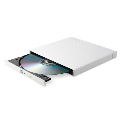ELECOM エレコム LDR-PXA8CU2LWH 外付け DVDドライブ ( CD / DVD ) USB 2.0 Type-Cケーブル付属 書込み/再生 バスパワー M-DISC対応 超薄型 軽量 【 Windows Chrome Mac 対応 】 ホワイト 【キャンセル不可・北海道沖縄離島配送不可】 4580333624525-ds