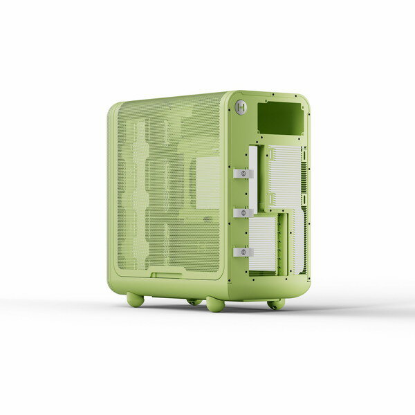 HYTE PCケース X50 Matcha Milk 曲面強化ガラス搭載 ラウンドデザインE-ATX対応PCケース X50　グリーン..