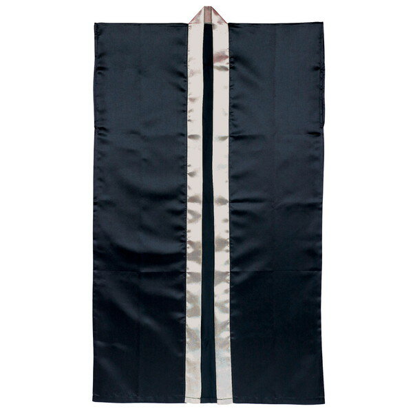 ARTEC アーテック ソフトサテンロングハッピ 黒 銀襟 L 運動会・発表会・イベント 19441 【キャンセル..