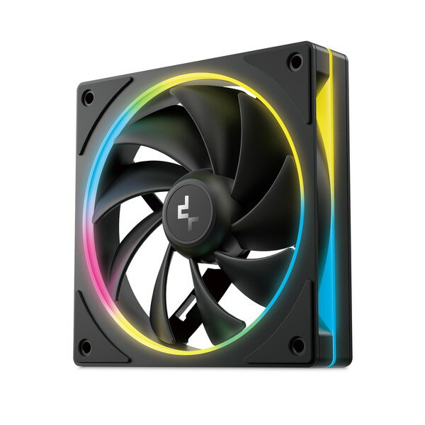 DEEPCOOL R-FL12SE-BKAPN1-G ケースファン FL12 SE 二重リング構造 レイヤードライティング採用 四隅の..
