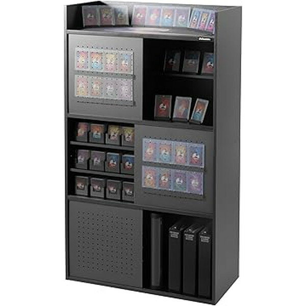 Bauhutte バウヒュッテ トレカ収納ラック BHS-0375TR トレカ 約3万枚対応 大容量収納 ディスプレイ コレクションケース ファイル マグネット...