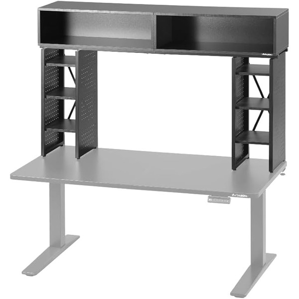 Bauhutte バウヒュッテ モデラ-デスクラック BHS-1400MR 大型デスクラック 可動棚 クランプ固定 総耐荷重:28kg 【代引・日時指定・キャンセル不可・北海道沖縄離島配送不可】 -メーカー直送- 4571697232730-ds