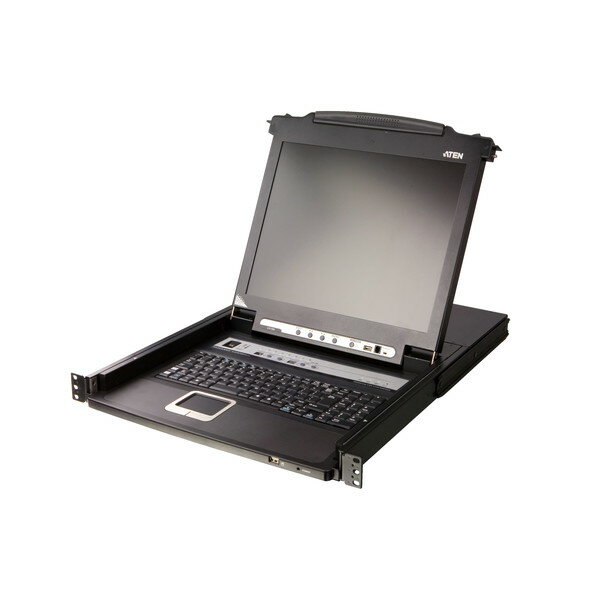 ATEN KVMドロワー CL5708MJJL 8ポート PS/2-USB VGA LCD KVMドロワー デイジーチェーンポート搭載 USBデバイス対応 ロングレール【キャンセル不可・北海道沖縄離島配送不可】-お取り寄せ- 4719264642449-ds