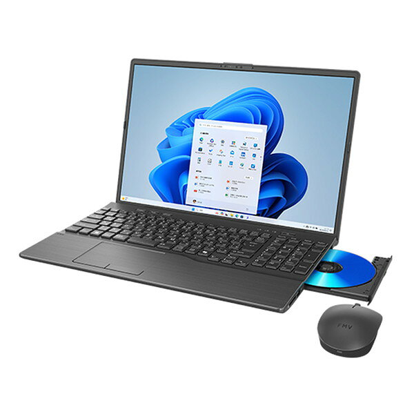 ノートパソコン 富士通(FUJITSU) FMV Note A A77-L2 FMVA77L2BA [ブライトブラック] （16型 / Windows 11 Home 64bit / 第13世代 インテル Core i7 1355U(Raptor Lake)/10コア / メモリ 16GB / SSD 512GB / Office H&B 2024 / 重量 1.9 kg） -お取り寄せ- 4570105182186-ds