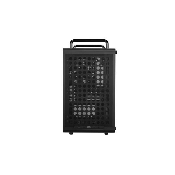 CoolerMaster PCケース Q340-KGNN-S00（Qube 340 Black With Handle） QUBE 340 モジュラー設計 対応MB：Mini-ITX, Micro-ATX / 1 x 140mm non-ARGB Black Fan 搭載【キャンセル不可・北海道沖縄離島配送不可】 4719512169148-ds
