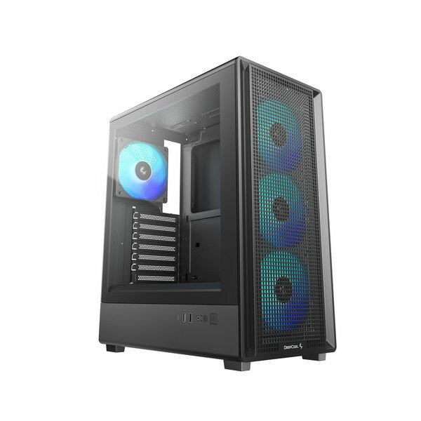 DEEPCOOL PCケース R-CC550BKANA4-G (CC550 4F) ミドルタワー ARGB PWMファン 4基...