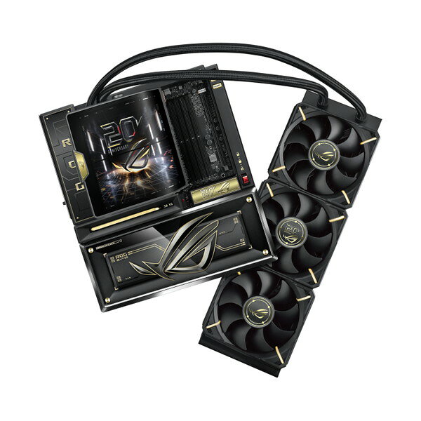 ASUS マザーボード ROG CROSSHAIR X870E EDITION 20 最大9基 M.2スロット / AMD X870E チップセット DDR5 / AMD Ryzen対応 / ハイエンド水冷クーラー（ROG RYUJIN 360 EDITION 20）付属 / ROG 20周年記念モデル 0199291650992