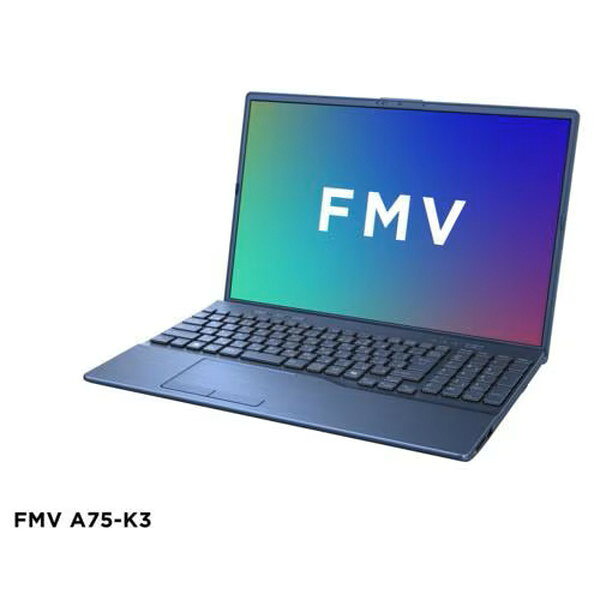 ノートパソコン FUJITSU / 富士通 FMV Note A A75-K3 FMVA75K3LY [メタリックブルー] (16型 / Windows 11 Home 64bit / 第13世代 インテル Core i7 1355U / メモリ 16GB / SSD 512GB / Office付き / 重量 1.9kg)【キャンセル不可・北海道沖縄離島配送不可】 4570105180922-ds