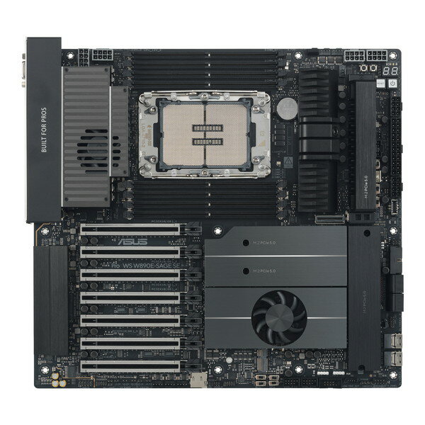 Rakuten - ASUS マザーボード PRO WS W890E-SAGE SE ワークステーション Intel W890チップセット LGA4710-2 Xeon 6対応 DDR5 ECC RDIMM 7スロット PCIe 5.0 x16搭載 デュアル10Gb LAN IPMI BMC搭載【キャンセル不可・北海道沖縄離島配送不可】 0199291389380-ds
