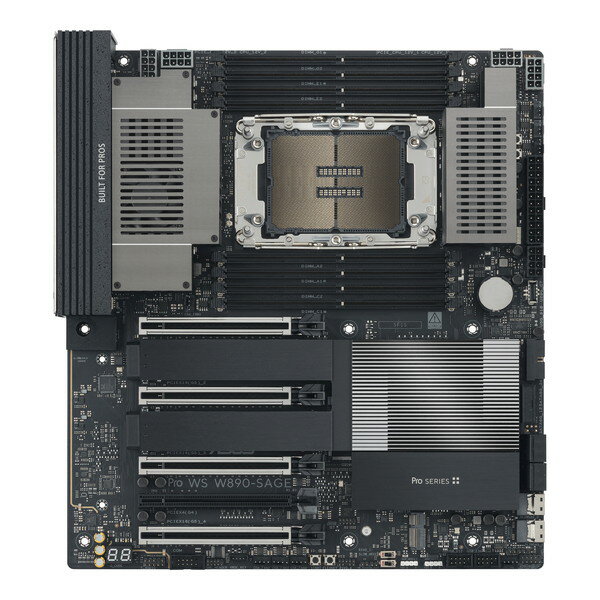 ASUS マザーボード PRO WS W890-SAGE ワークステーション Intel W890チップセット LGA4710-2 Xeon 6対応 DDR5 ECC RDIMM 4スロット PCIe 5.0 x16搭載 10Gb+2.5Gb LAN 高コスパ プロ仕様【キャンセル不可・北海道沖縄離島配送不可】 0199291390478-ds