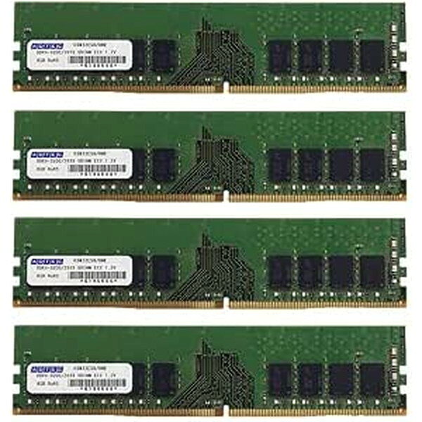 ADTEC DDR4-2933 UDIMM ECC 16GB (1Rx8)×4枚組 ADS2933D-E16GSB4 デスクトップ用 増設メモリ サーバー用 ワークステ…