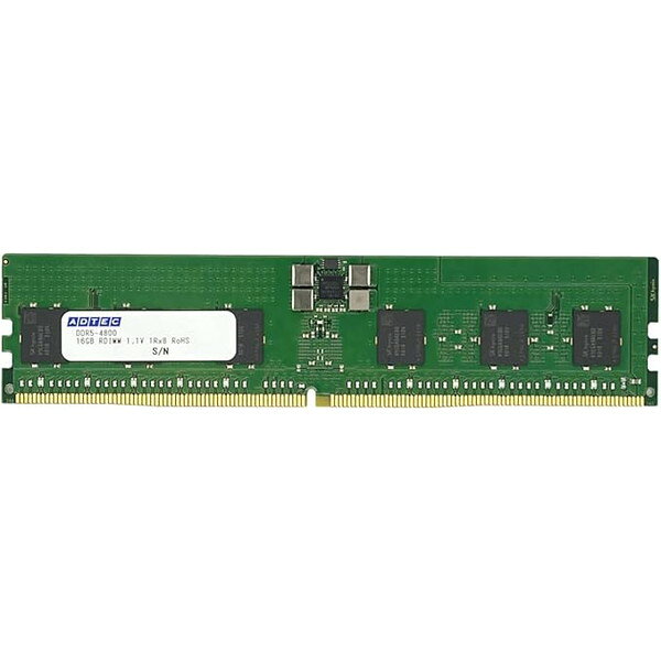 ADTEC DDR5-4800 RDIMM 80bit 32GB(1Rx4) ADS4800D-R32GSAT ECC Registered PC5-38400 増設メモリ サーバ用 ワークス…