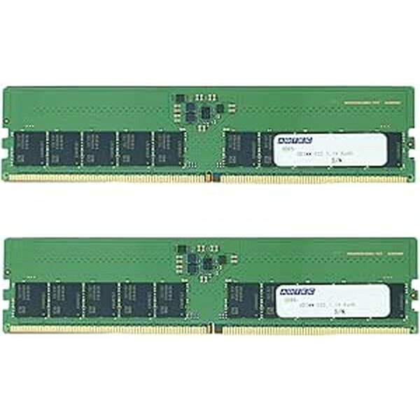 ADTEC DDR5-5600 UDIMM ECC 32GB (2Rx8)×2枚組 ADS5600D-E32GDBW 6年保証 サーバー ワークステーション用 増設メモリ…