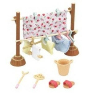 シルバニアファミリー カ-610 ものほしセット おもちゃ こども 子供 女の子 人形遊び 家具 4歳 0389-4905040258502-ds -お取り寄せ-【キャンセル不可・北海道沖縄離島配送不可】