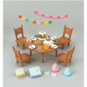 シルバニアファミリー カ-612 ホームパーティーセット おもちゃ こども 子供 女の子 人形遊び 家具 4歳 0389-4905040258809-ds -お取り寄せ-【キャンセル不可・北海道沖縄離島配送不可】のサムネイル