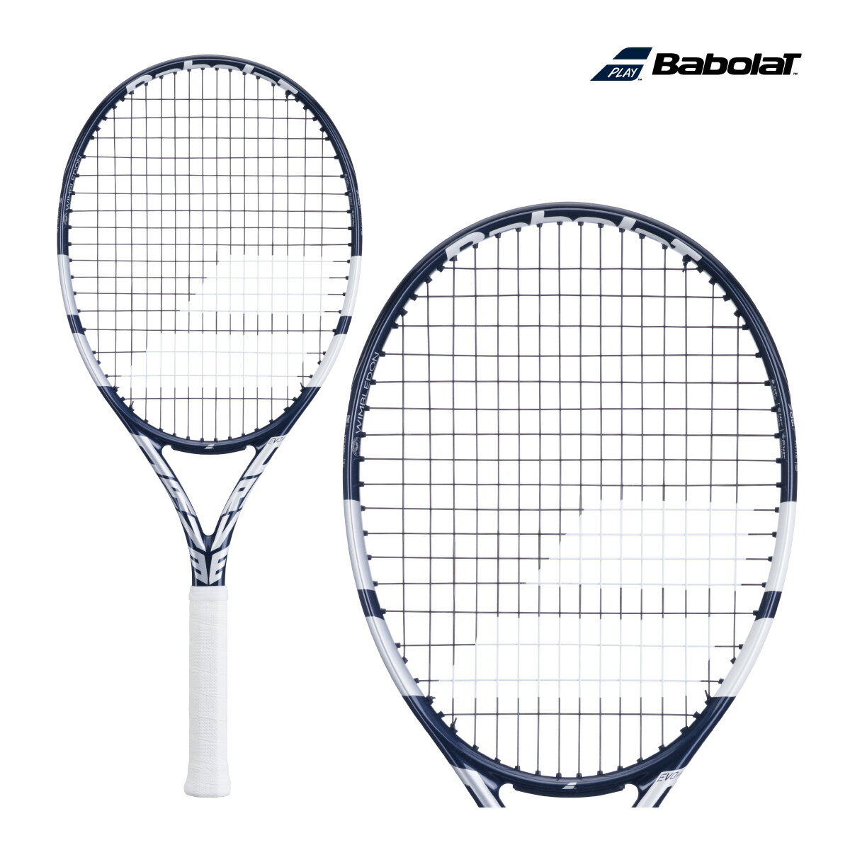 樂天商城 - 【マラソン限定！最大2,000円OFFクーポン】BABOLAT エボドライブ 115 ウィンブルドン 102523　バボラ EVO DRIVE 115 WIMBLEDON　2024SS 数量限定　張上げ済み　テニスラケット　硬式　国内正規品 　エボラケット