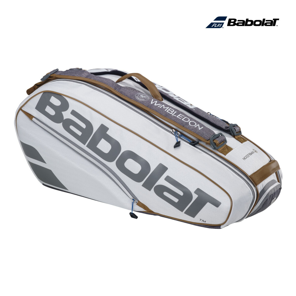 BABOLAT RH 6 ピュア ウィンブルドン 751230　バボラ RH 6 PURE WIMBLEDON　2024SS 数量限定　テニスラケットバッグ 　国内正規品 ラケット6本収納可