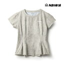 【SALE】ADMIRAL レディース キルトプリントペプラムフレアTEE ATLA441-029 2024FW ベージュ 吸水速乾 アドミラル WOMEN テ...