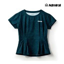 【SALE】ADMIRAL レディース キルトプリントペプラムフレアTEE ATLA441-034 2024FW ブルー 吸水速乾 アドミラル WOMEN テニ...
