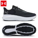 アンダーアーマー チャージド ローグ5 ランニングシューズ メンズ 25SS ブラック×ブラック×ホワイト (3028256) UA CHARGED ROGUE スニーカー 軽量 メッシュ