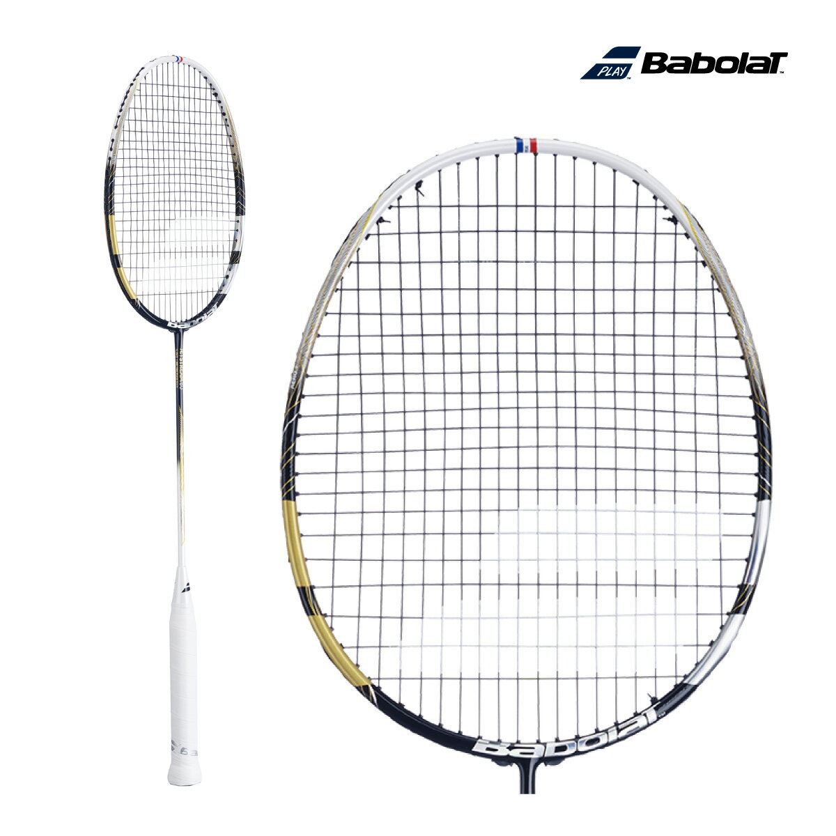 BABOLAT　ジェットストリーム 80　602474-100　2025SS　ゴールド(100)　ディフェンスプレーヤー向け　バドラケ　 バドミントン　 バドミントンラケット　 ラケット　バボラ　JETSTREAM 80