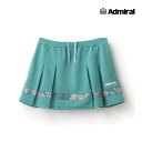 【5/5限定!10%OFFクーポン配布中】【ポスト投函対応】ADMIRAL レディース フラワーラインボックスプリーツスコート ATLA516-060 2025...
