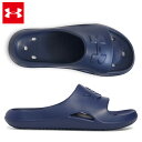 アンダーアーマー UAロッカー5 スライド メンズ 25SS ブルー (3028094) UA サンダル シャワーサンダル 大きいサイズ 軽量 UNDERARMOUR(4)