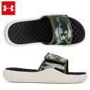 【4日20時~28時間限定★最大ポイント47倍 】アンダーアーマー UAイグナイトプロ8 グラフィック スライド メンズ 25SS グリーン×カーキ(6003648) UA サンダル ANDERARMOUR