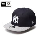 ニューエラ Youth 9FIFTY Duck Canvas ニューヨーク・ヤンキース ネイビー/グレー キッズ 25FW 14392002 キャップ アウトドア カジュアル スポーツ 950 ユース ボーイ ガール