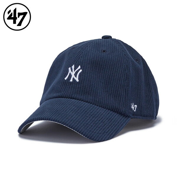 樂天商城 - 47 キャップ クリーンナップ ニューヨーク・ヤンキース Corduroy コーデュロイ ベースランナー ユニセックス 25FW ネイビー 14858369 帽子 フォーティセブン